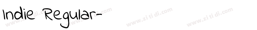 Indie Regular字体转换
